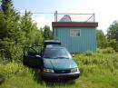 Arriving at the observatory and ready to unload the car